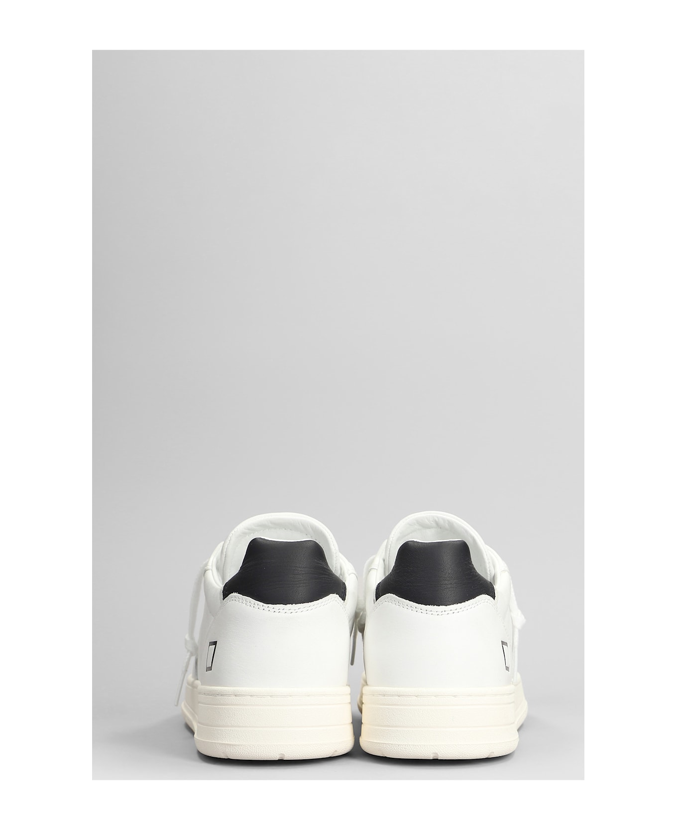 D.A.T.E. Court Sneakers In White Leather - white