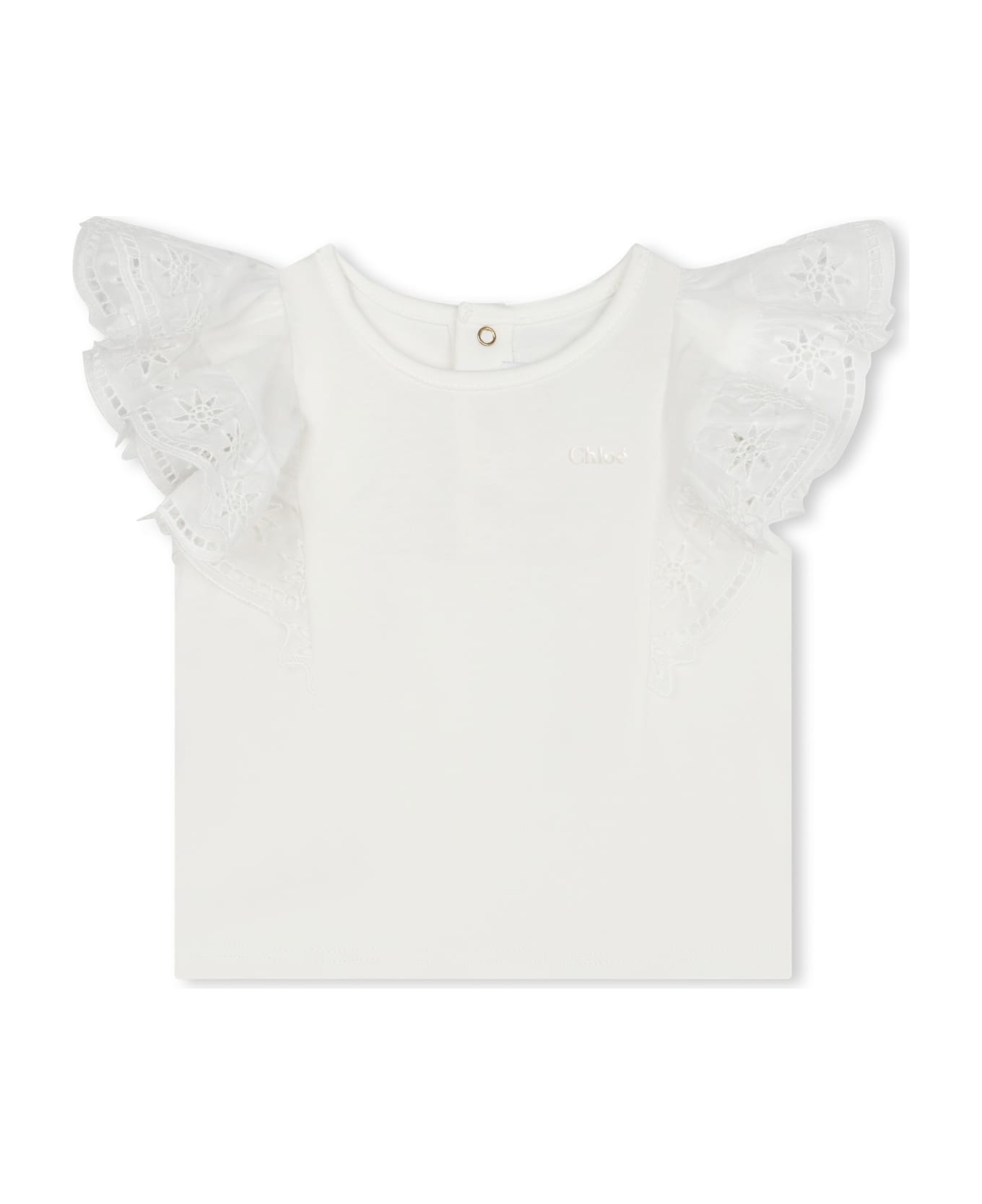 Chloé Blouse With Embroidery - White