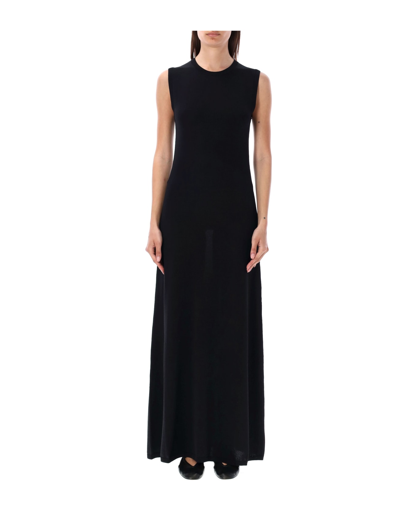 Róhe Knitted Long Dress - BLACK