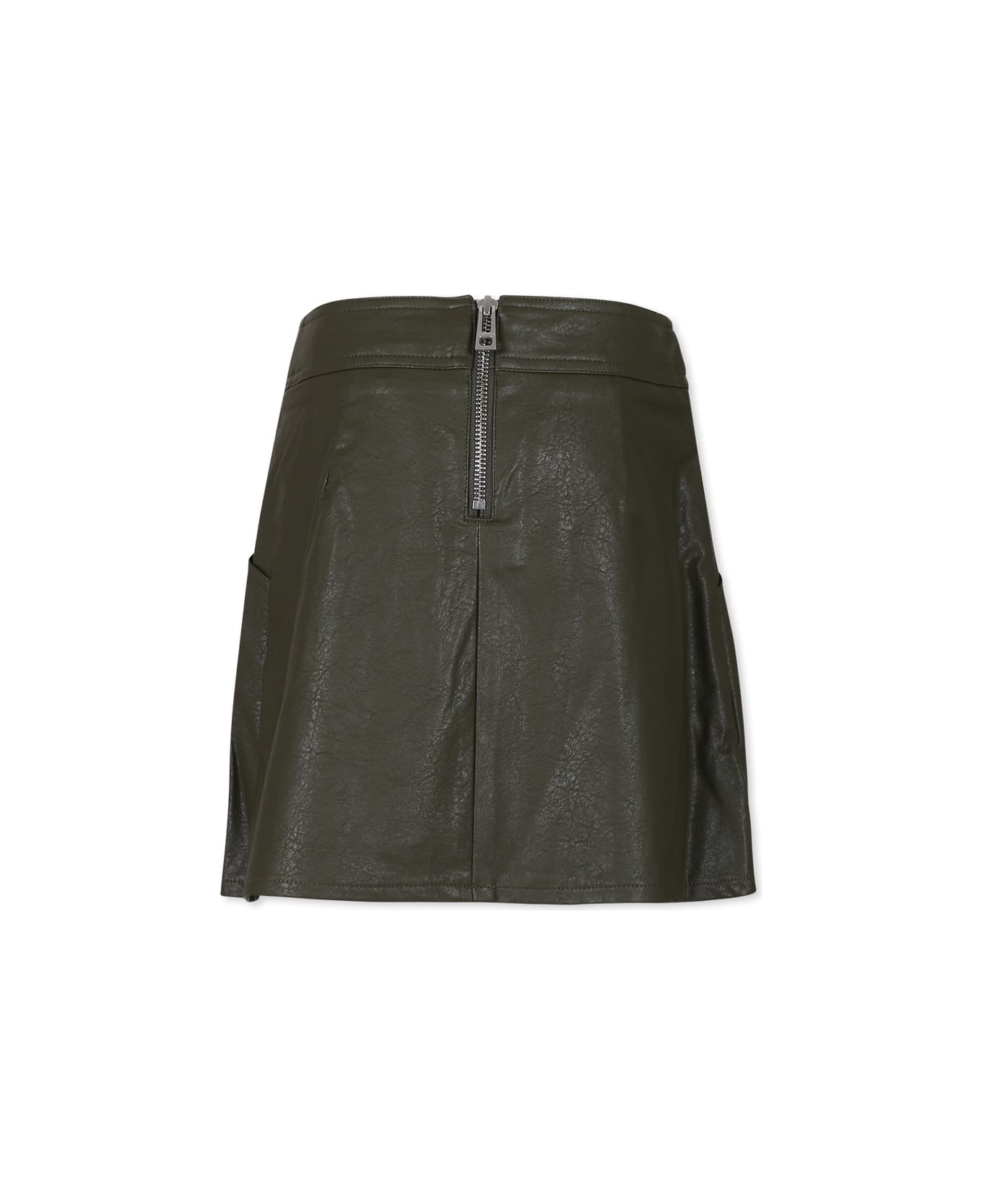 Zadig & Voltaire Green Skirt For Girl With Logo - Green ボトムス