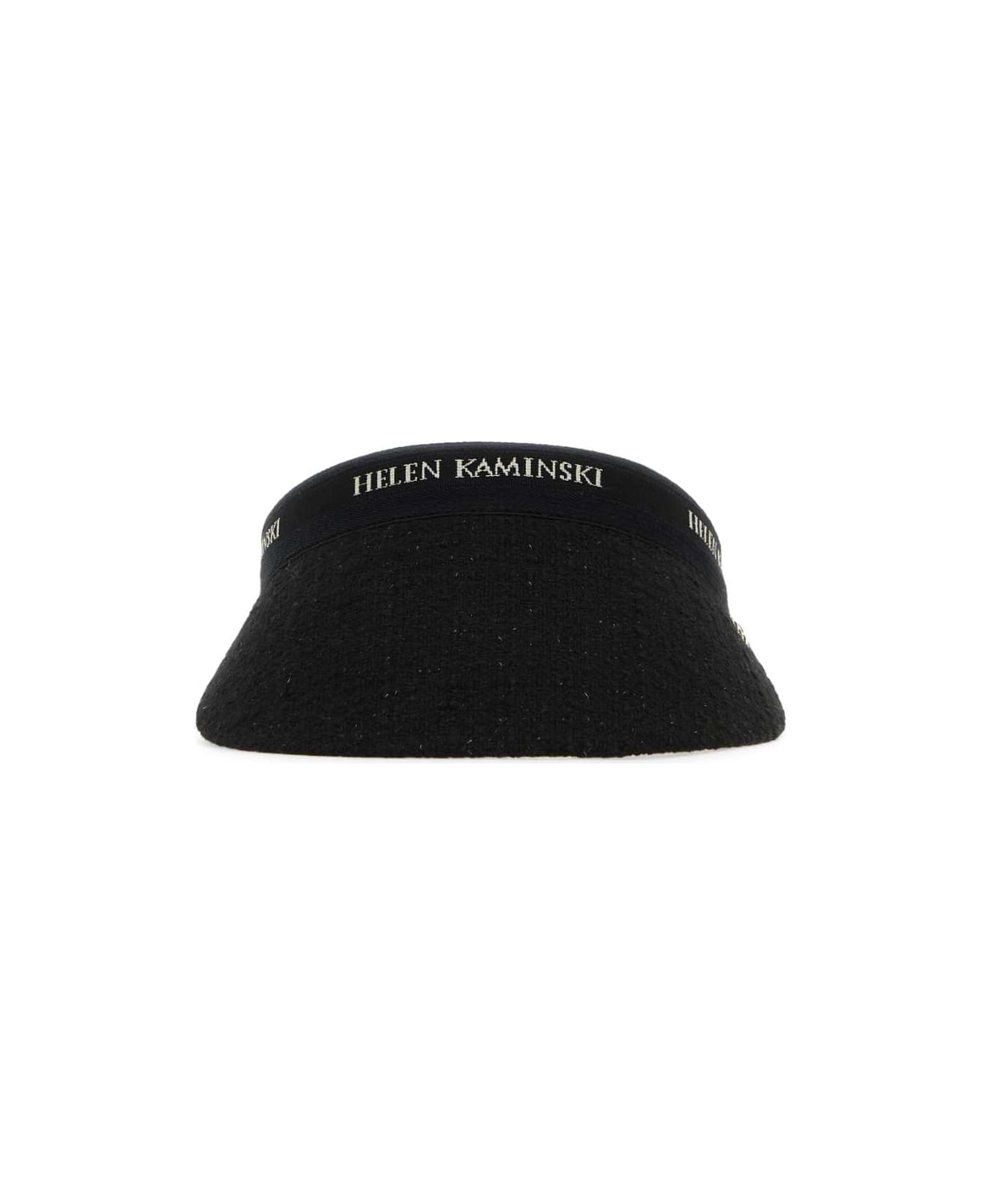 Helen Kaminski Black Cotton Blend Zinnia Hat - BLACK