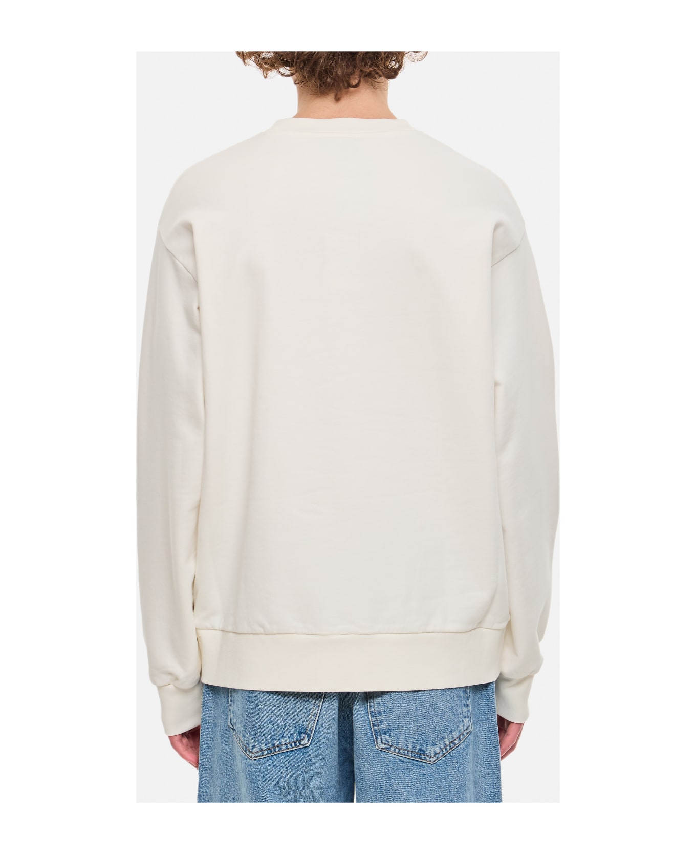 A.P.C. Sunset Crewneck Cotton Sweatshirt - White