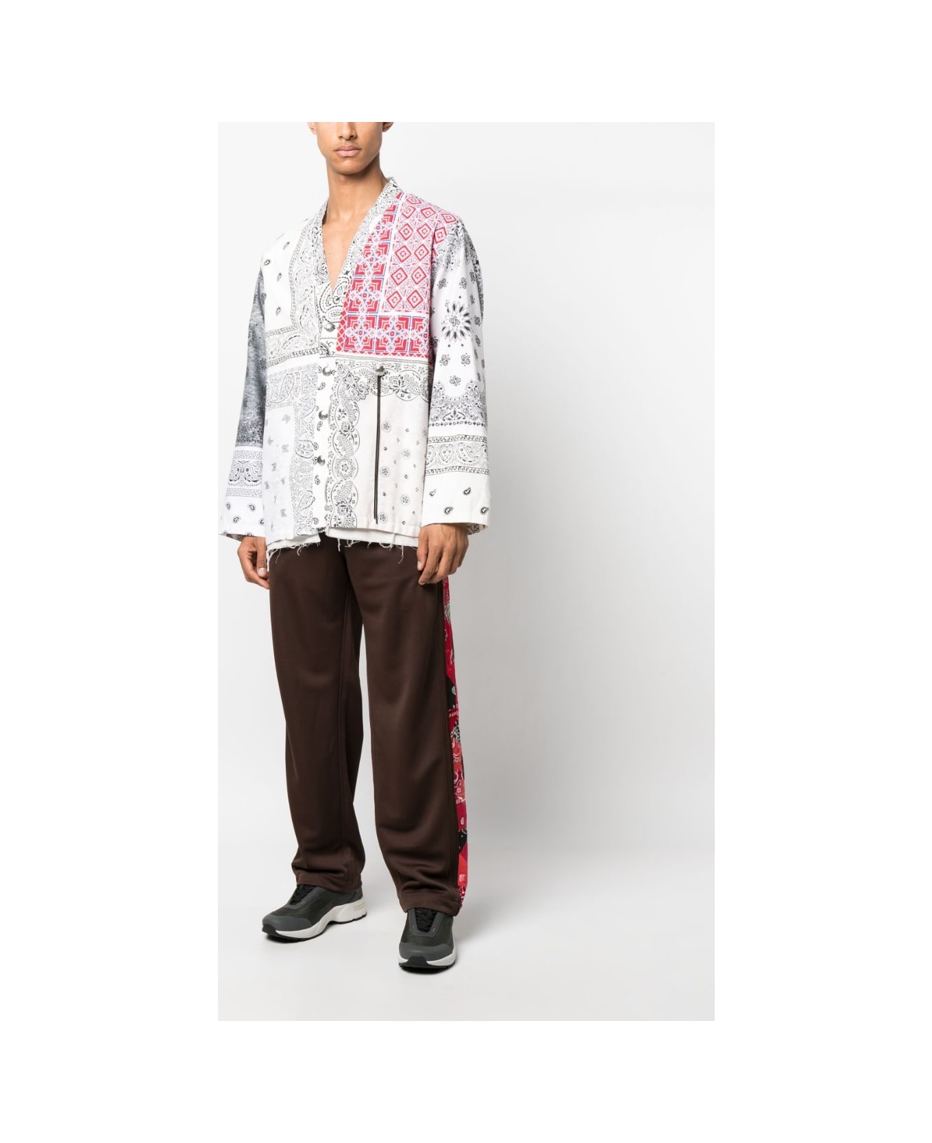 Children of the Discordance Printed Bandana Trousers - Brown