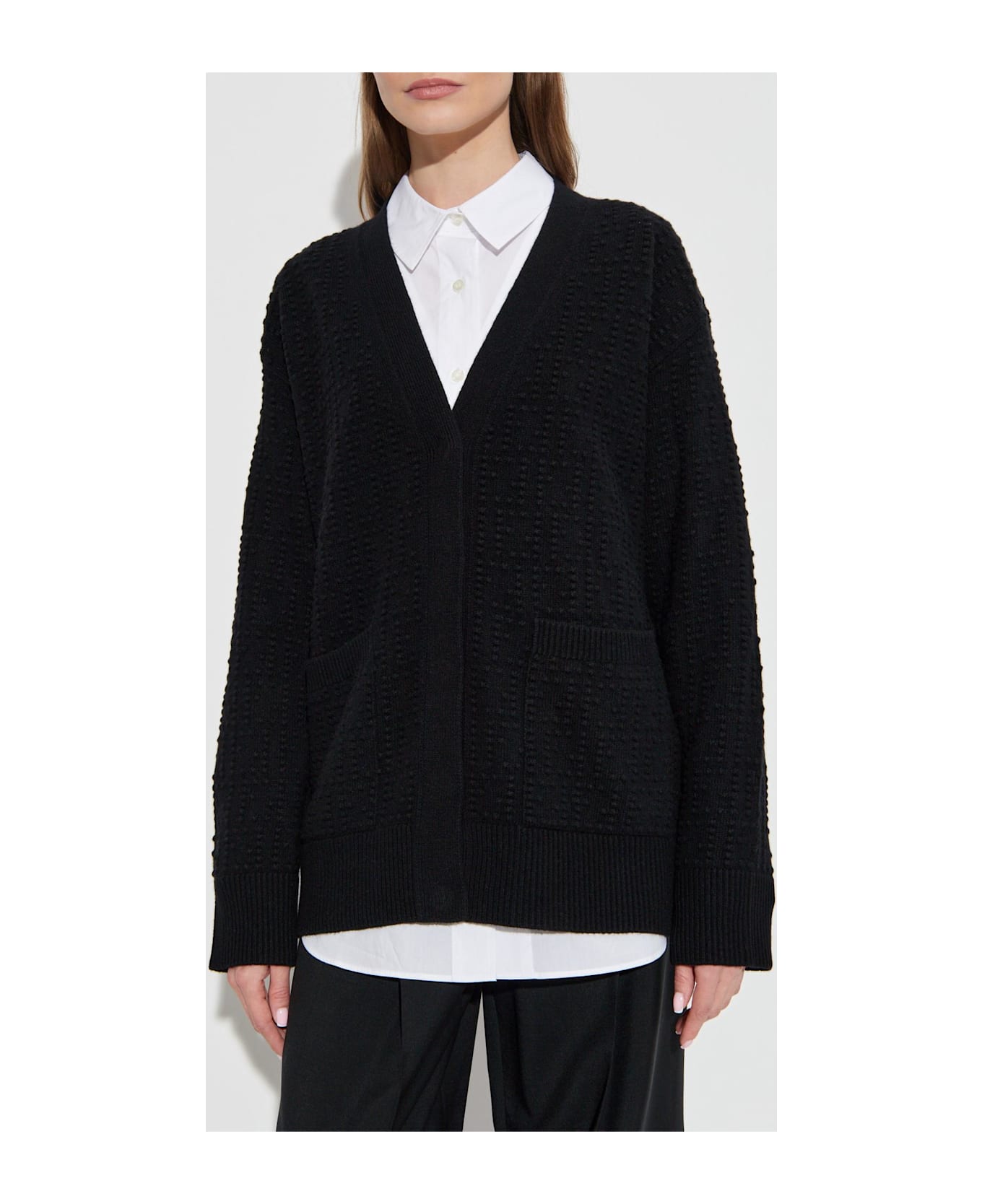 Fendi Cardigan With Pockets - Gme Black