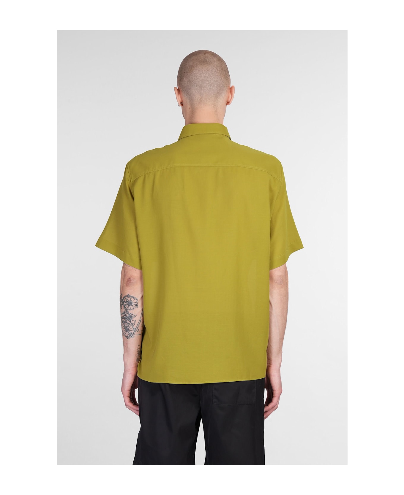 Ami Alexandre Mattiussi Shirt In Green Cotton - green