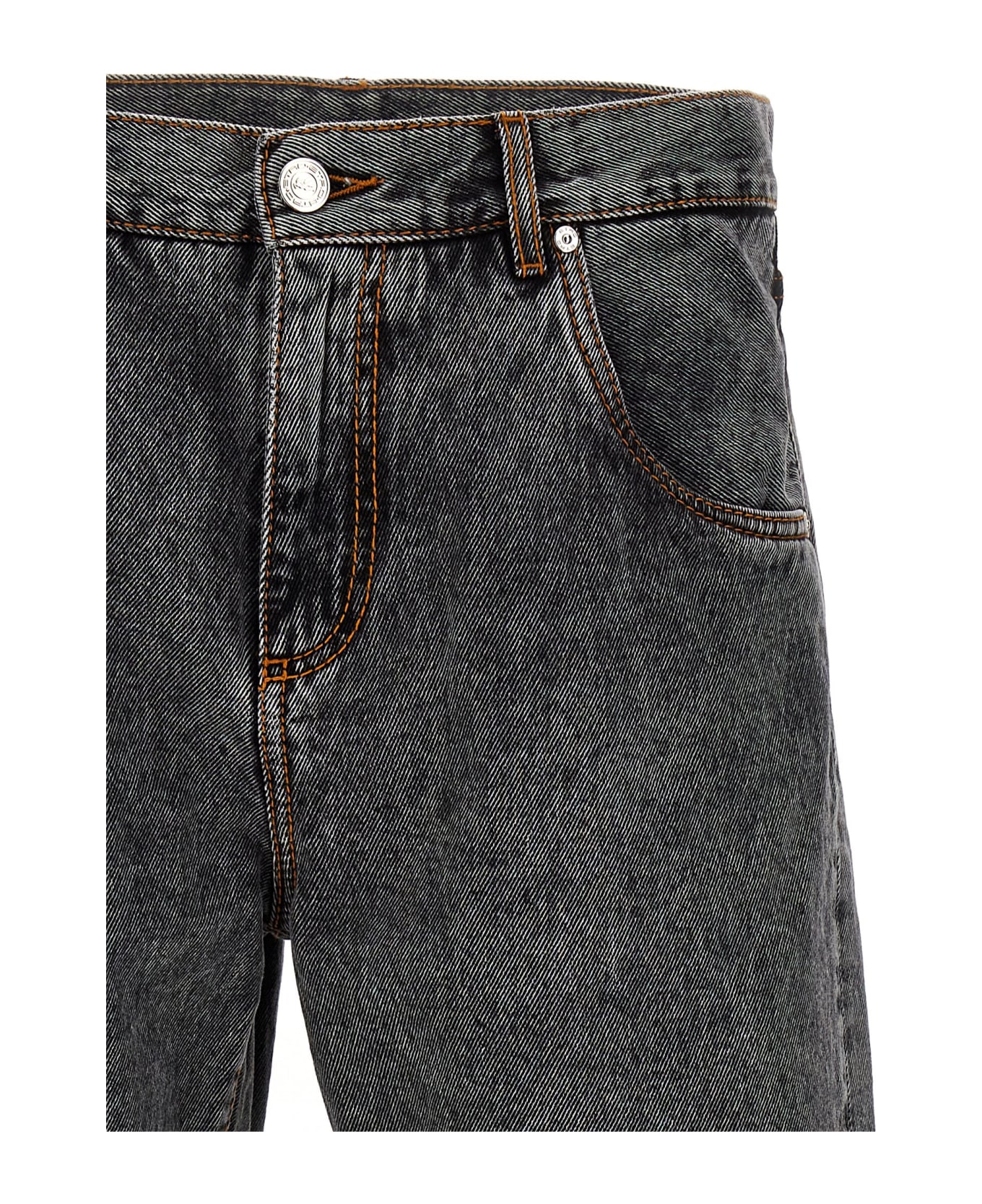 Etro Logo Embroidery Jeans - Gray