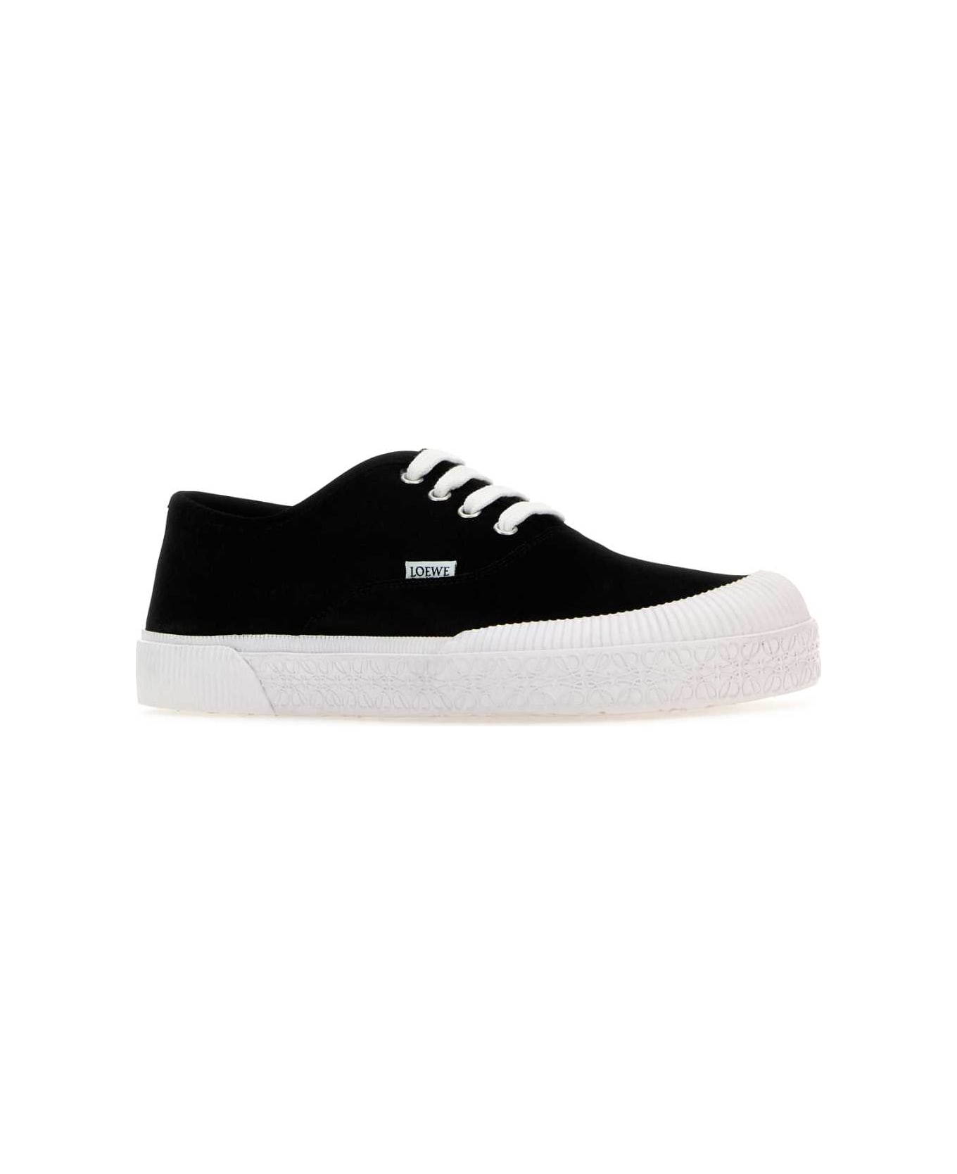 Loewe Black Suede Terra Vulka Sneakers - BLACK