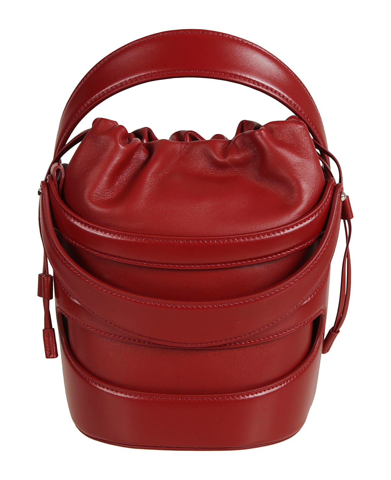 Alexander McQueen The Rise Bucket Bag - Dark Red