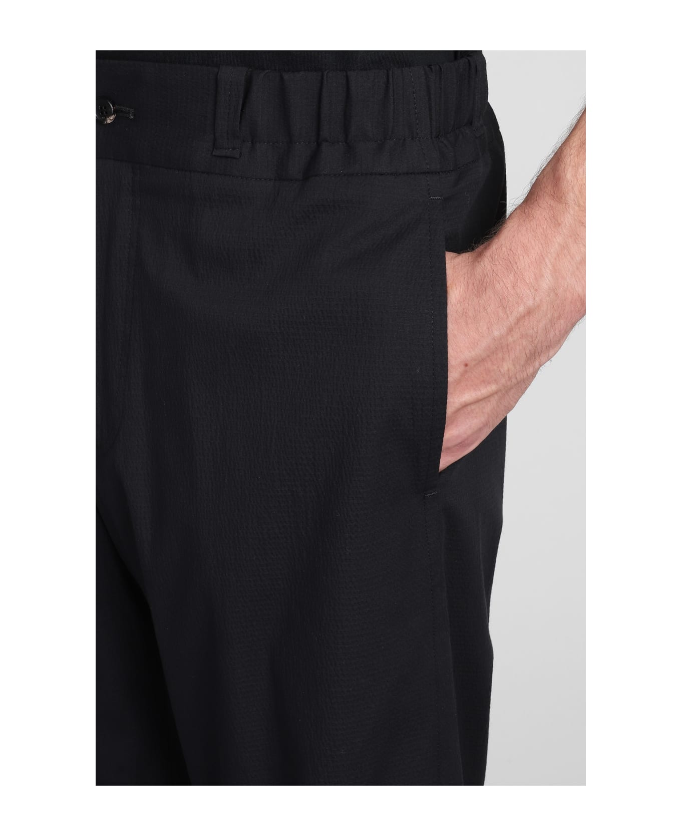 Lanvin Pants In Black Cotton - black ボトムス