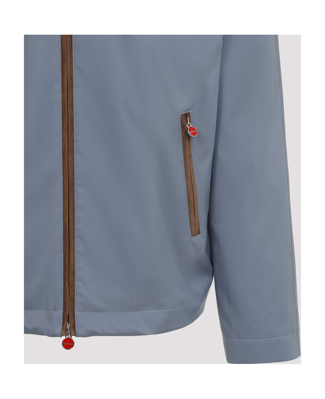 Kiton Polyester Bomber Jacket - Avio