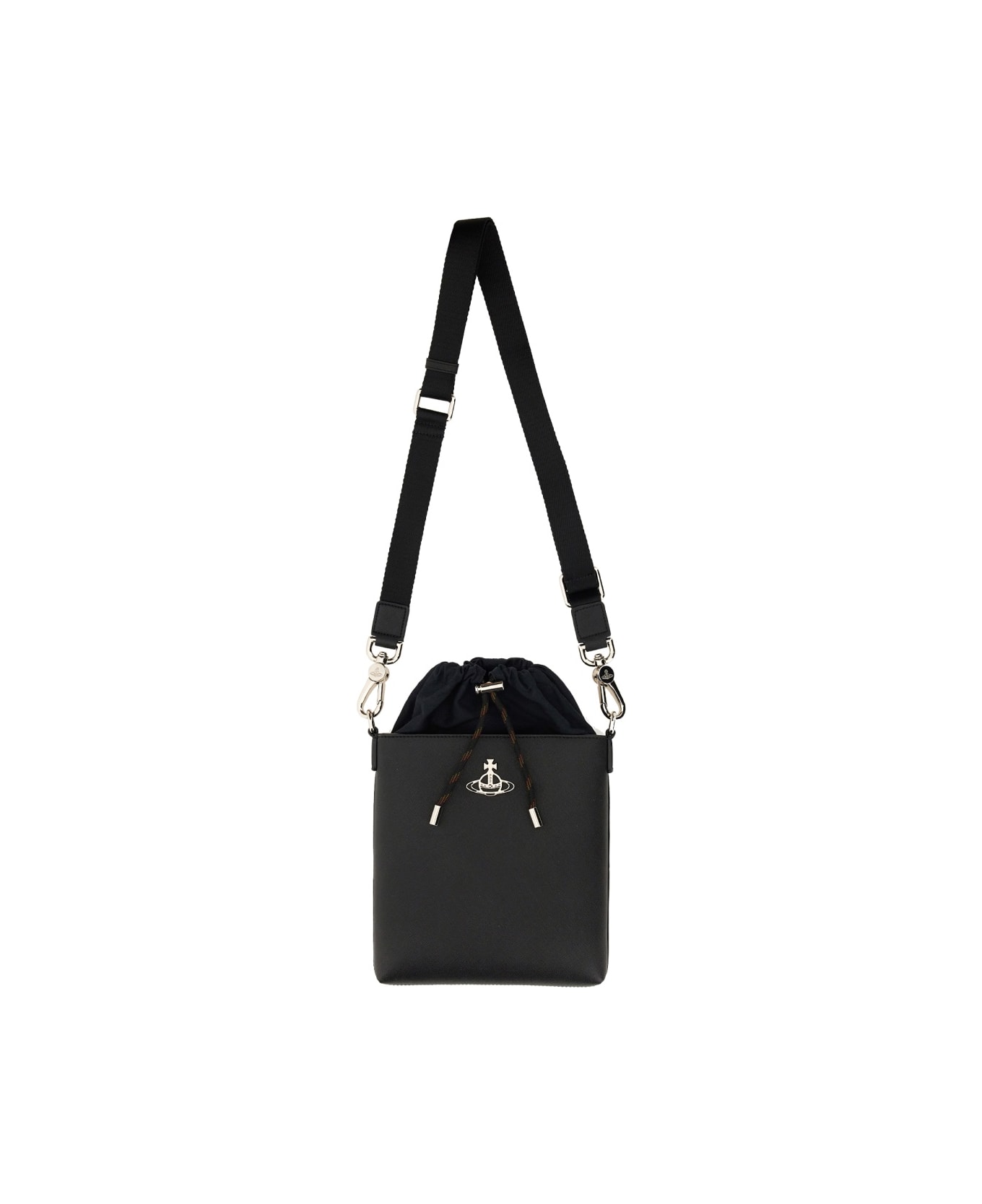 Vivienne Westwood Drawstring Shoulder Bag - BLACK ショルダーバッグ