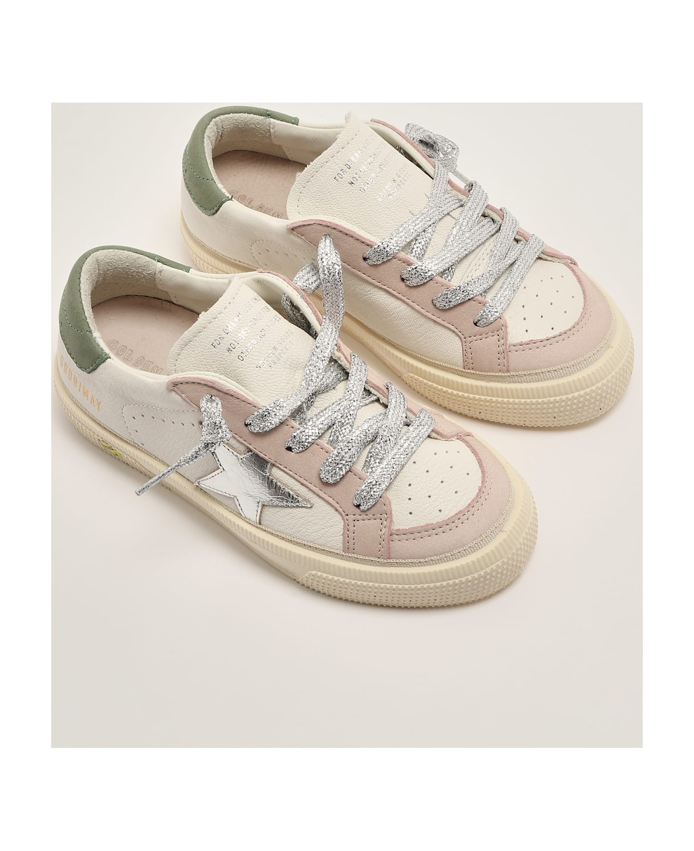 Golden Goose May Leather Sneaker - B.CO-ROSA-OLIVA