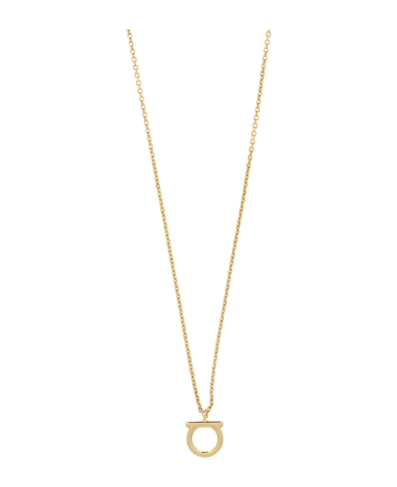 Ferragamo Gancini Chained Necklace - Golden ネックレス