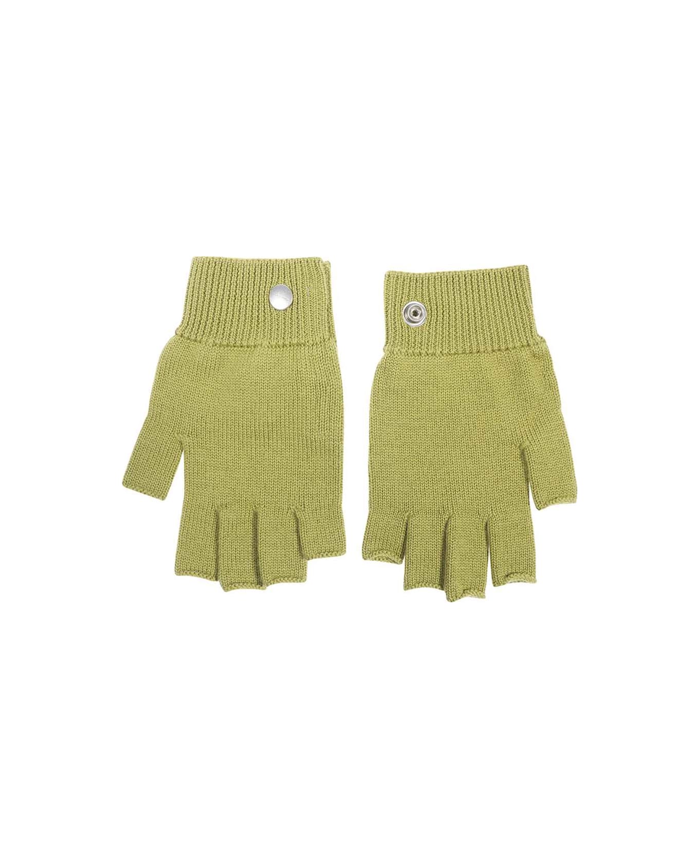 Rick Owens Wool Gloves - green