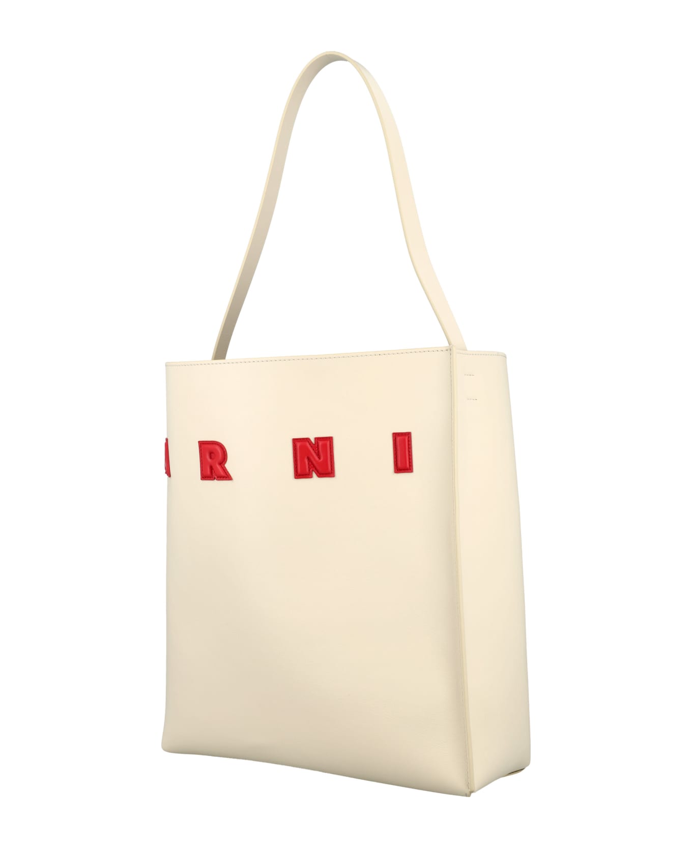 Marni Medium Museum Tote Bag - IVORY RED トートバッグ