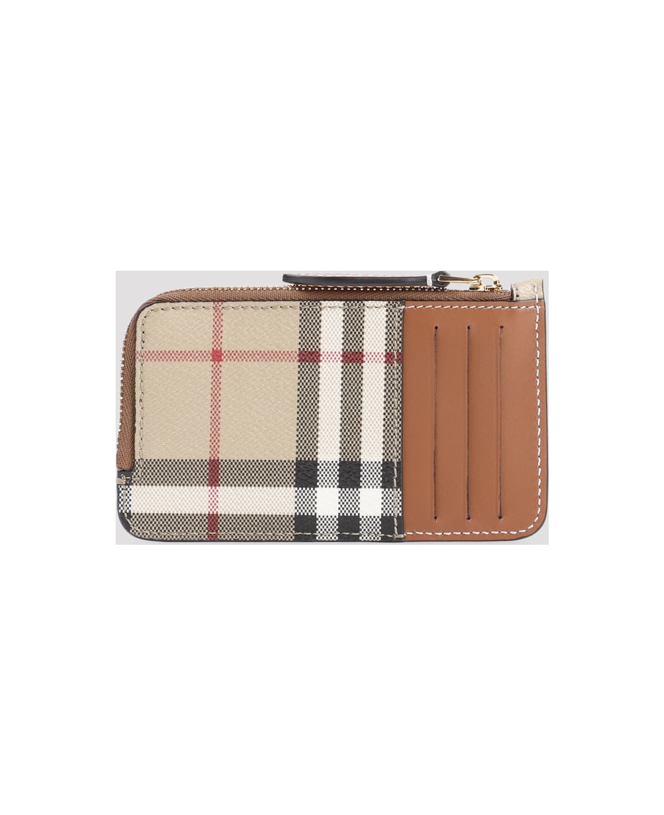 Burberry Somerset Zipper Card Case - Archive Beige