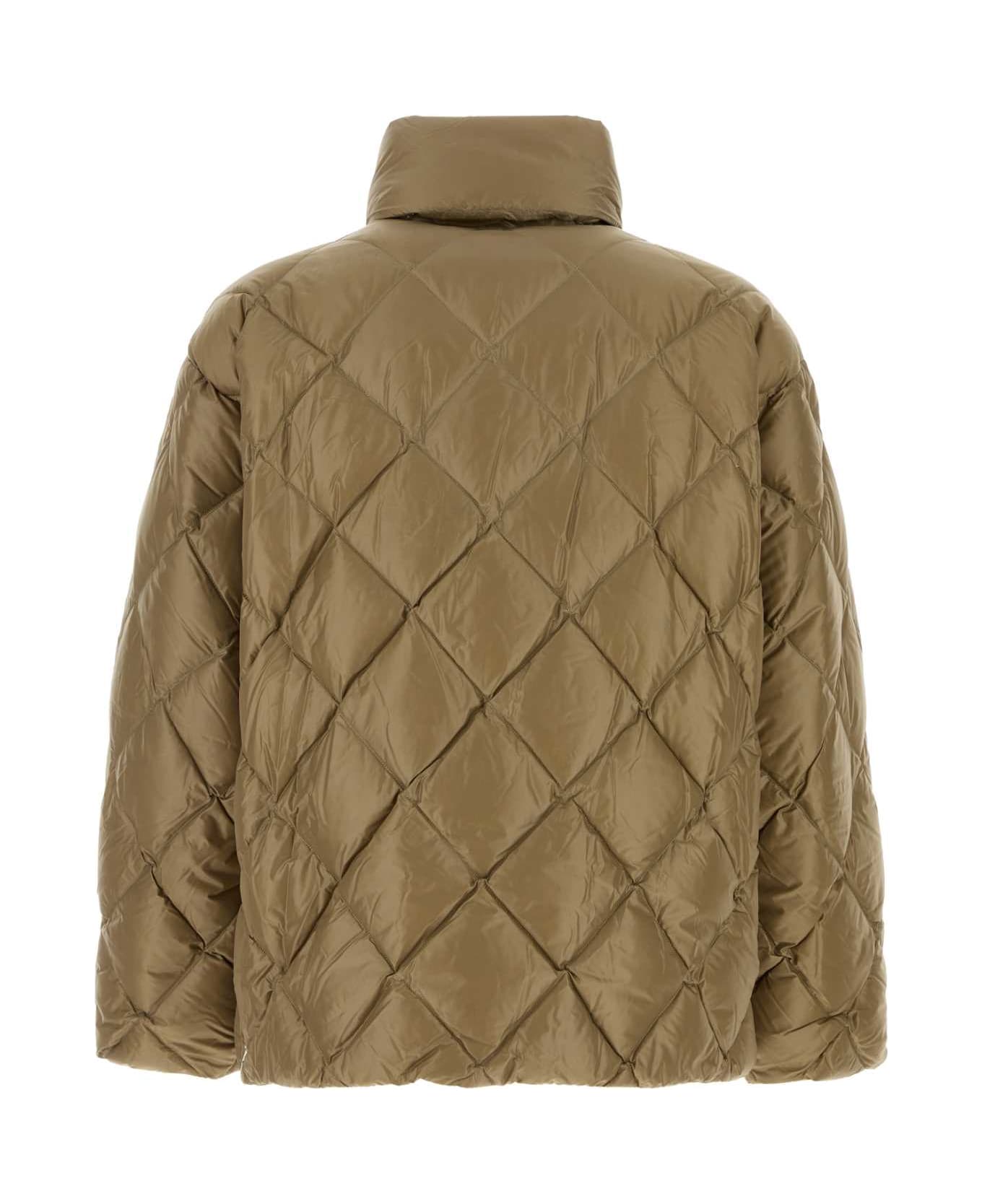 Jil Sander Khaki Nylon Down Jacket - BEAVER