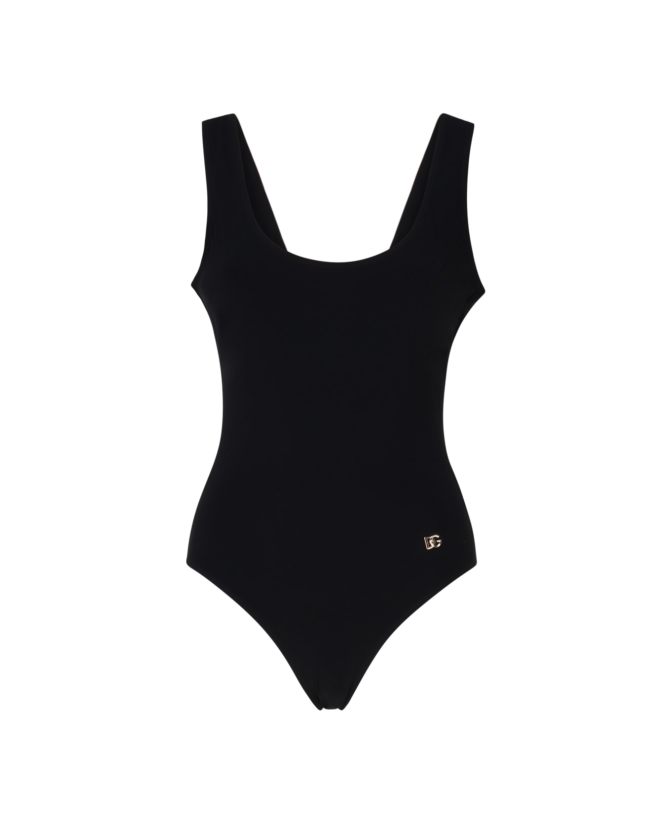 Dolce With & Gabbana Olympic One-piece Swimsuit - Black