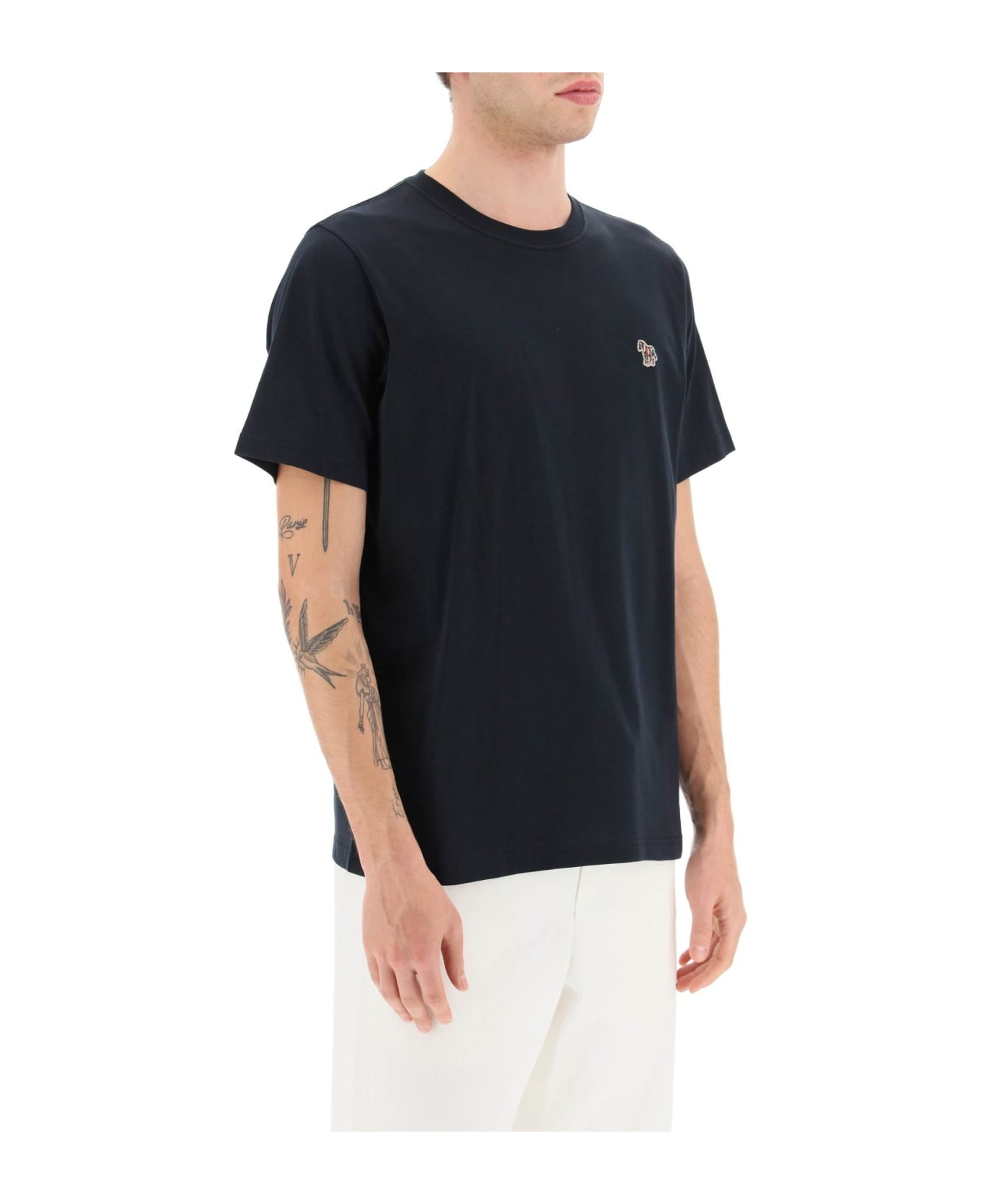 PS by Paul Smith Organic Cotton T-shirt - VERY DARK NAVY (Blue) シャツ