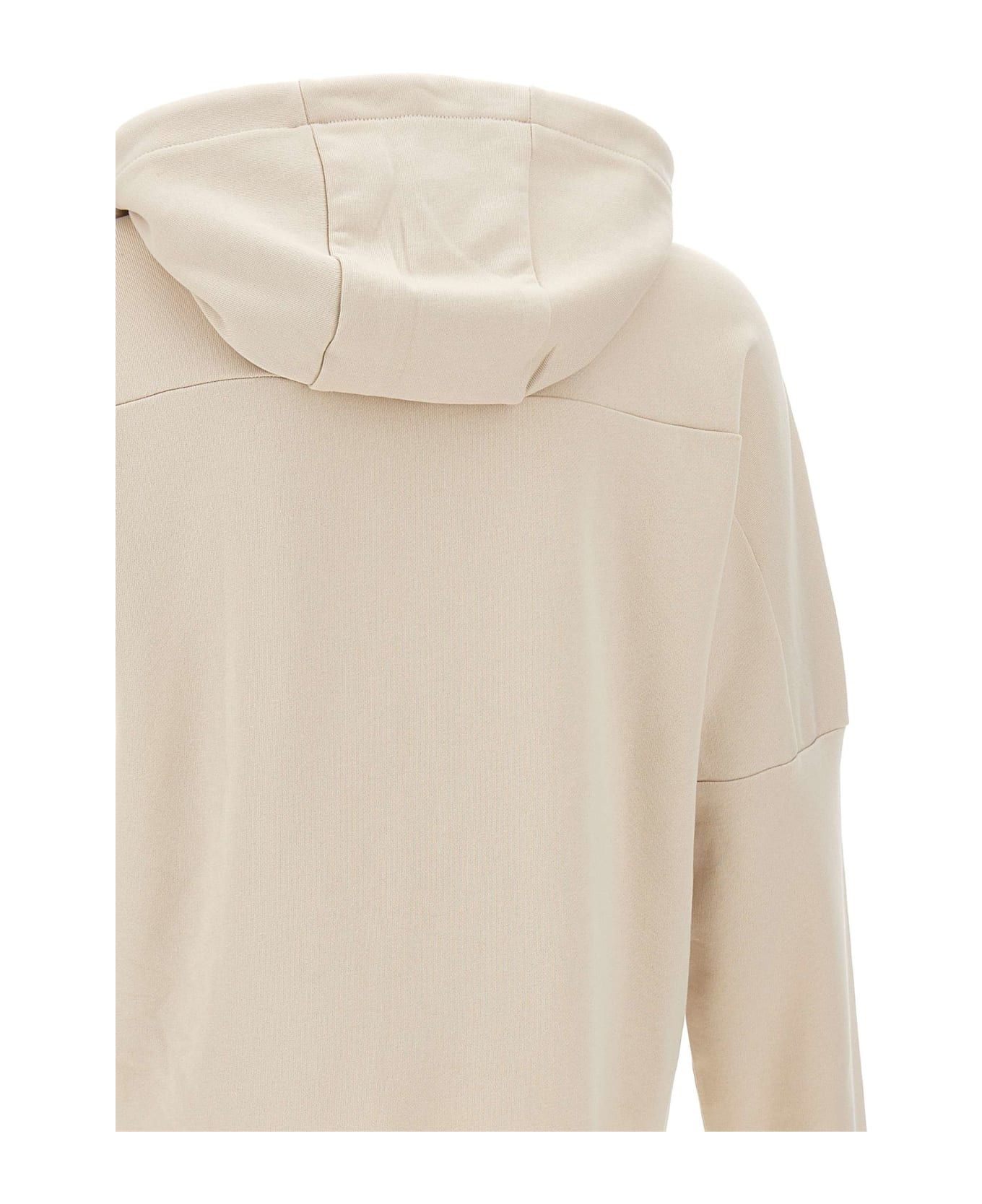 EA7 Organic Cotton Sweatshirt - BEIGE