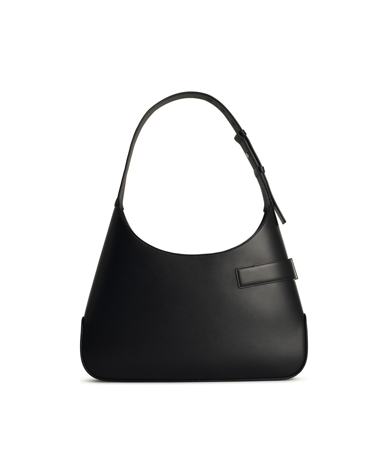 Ferragamo 
arch
 Black Matte Leather Bag - Black