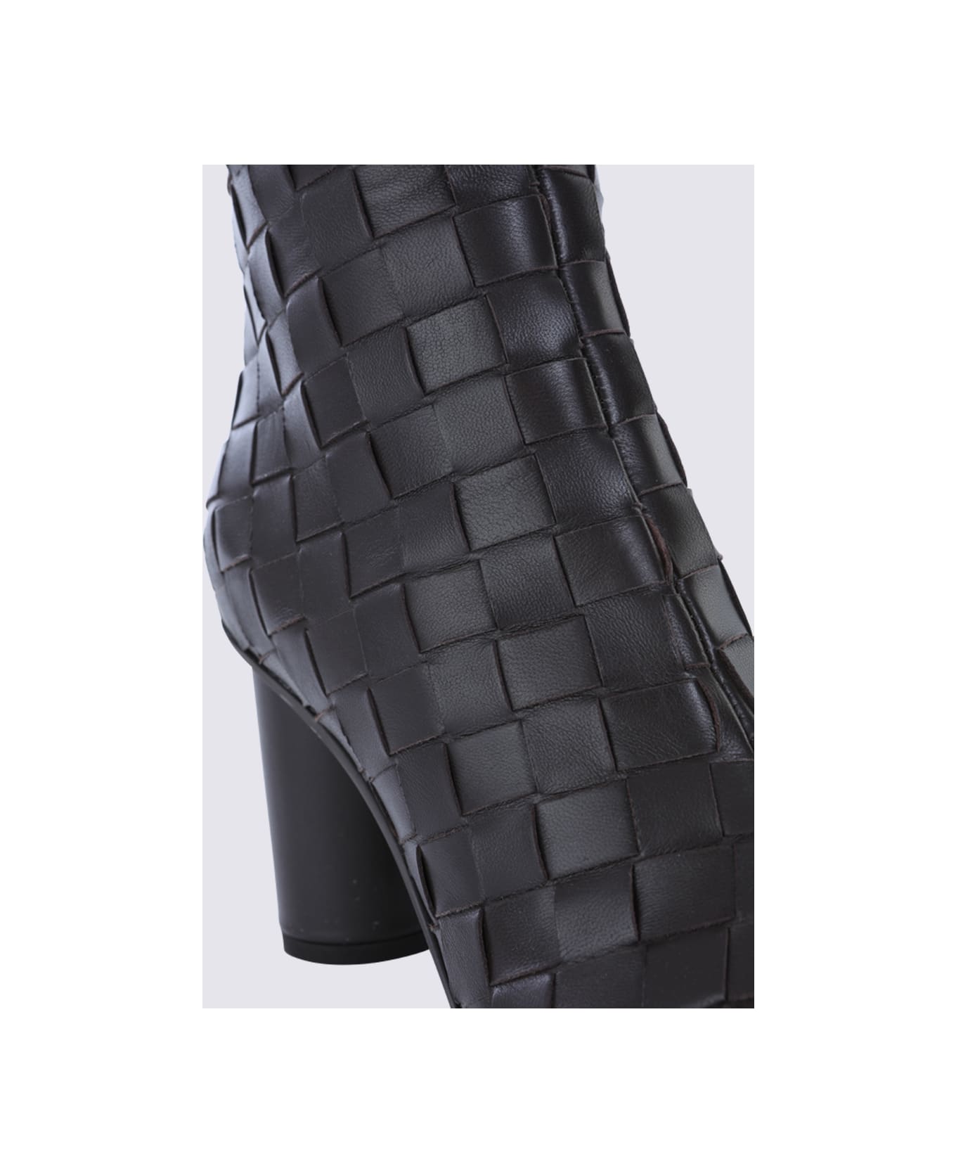 Bottega Veneta Black Leather Atomic Boots - FONDANT