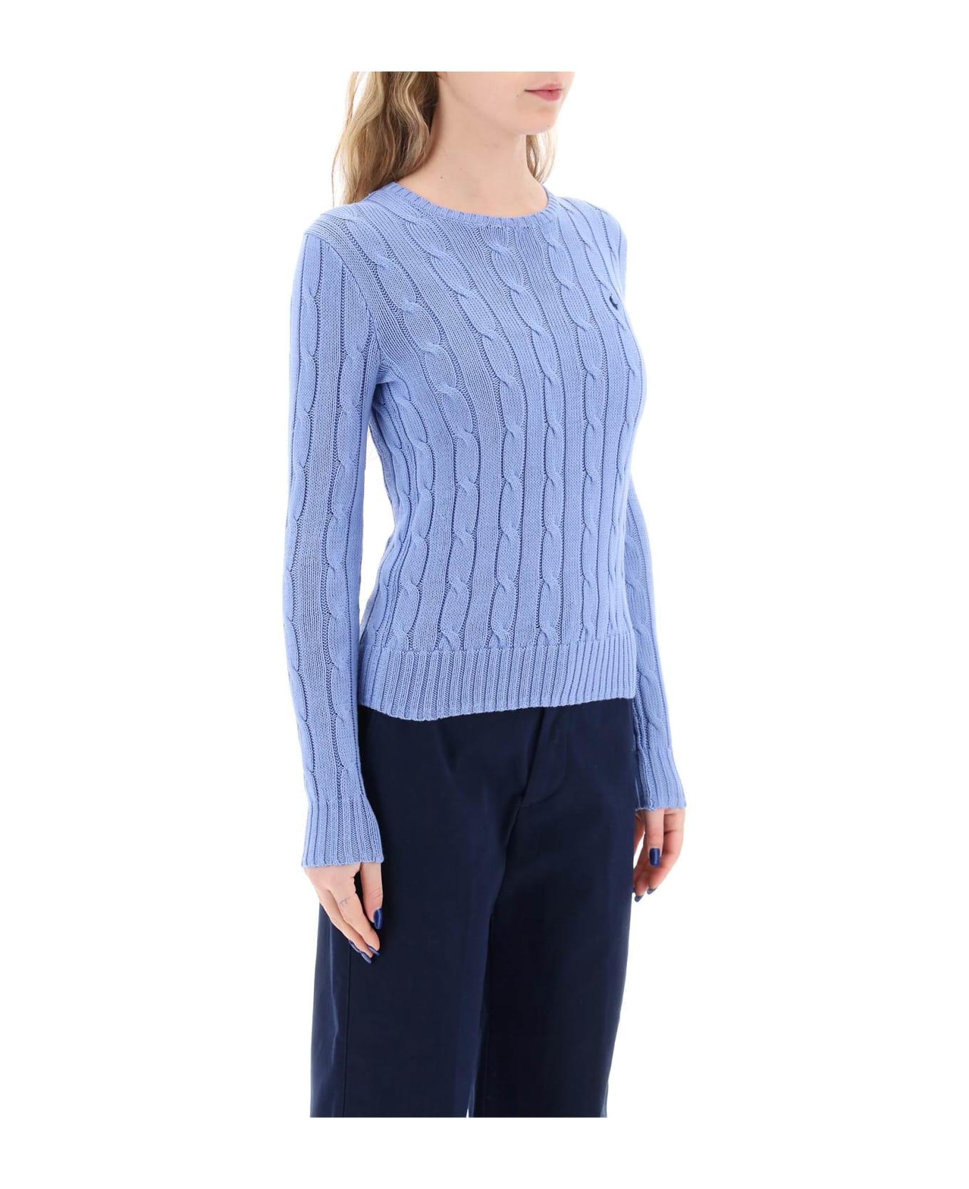 Polo Ralph Lauren Cable Knit Cotton Sweater - NEW LITCHFIELD BLUE (Light blue)