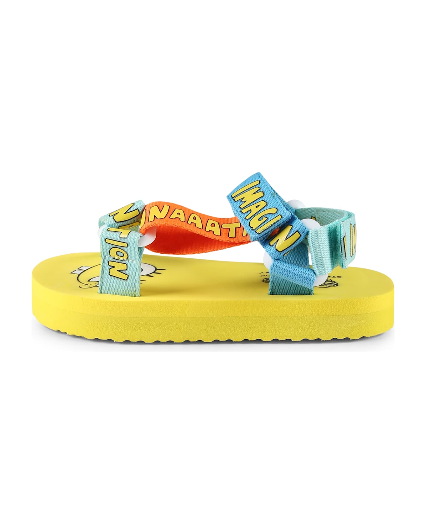 Stella McCartney Kids Yellow Sandals For Kids With Spongebob - Yellow