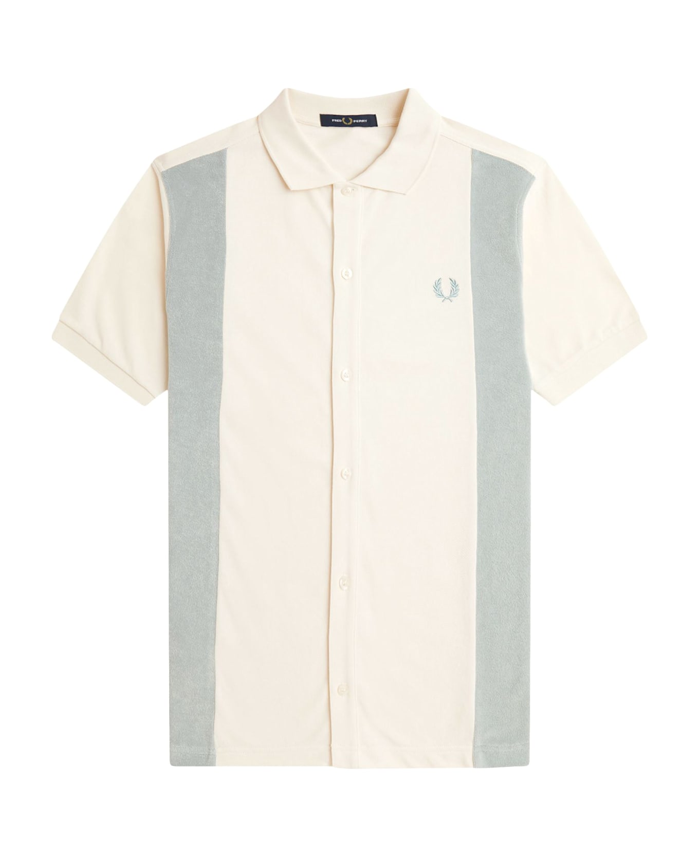 Fred Perry Cotton Piquet Polo Shirt With Towel Inserts - Beige