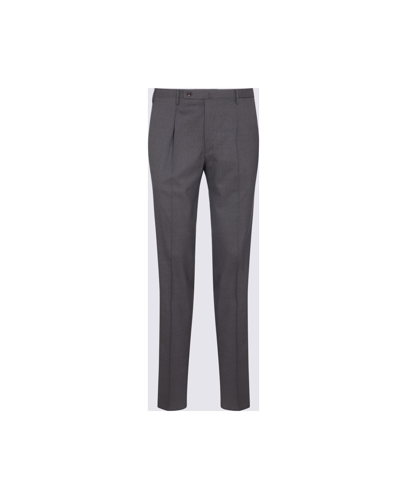 Incotex Grey Wool Pants - Grey