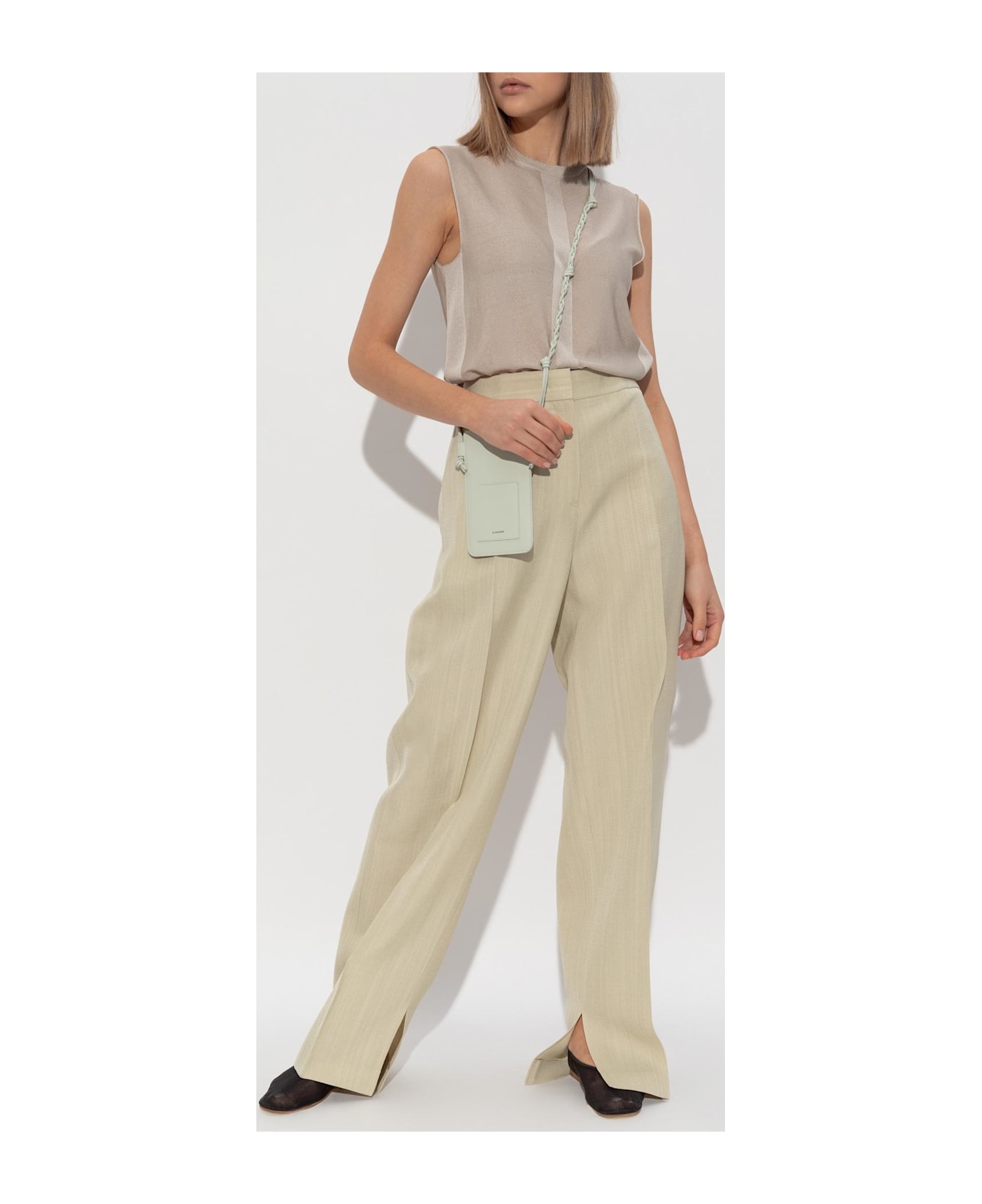 Jil Sander Creased Pants - LEMON GREEN