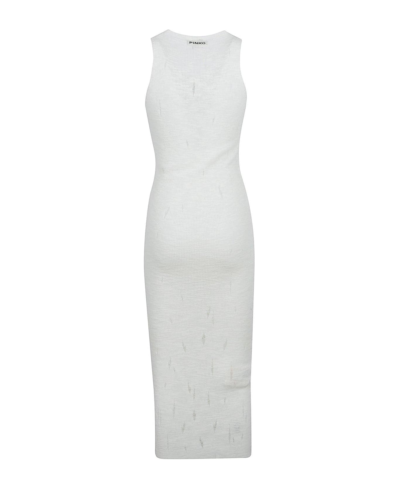 Pinko Sleeveless Midi Dress - BIANCO-BIANCANEVE