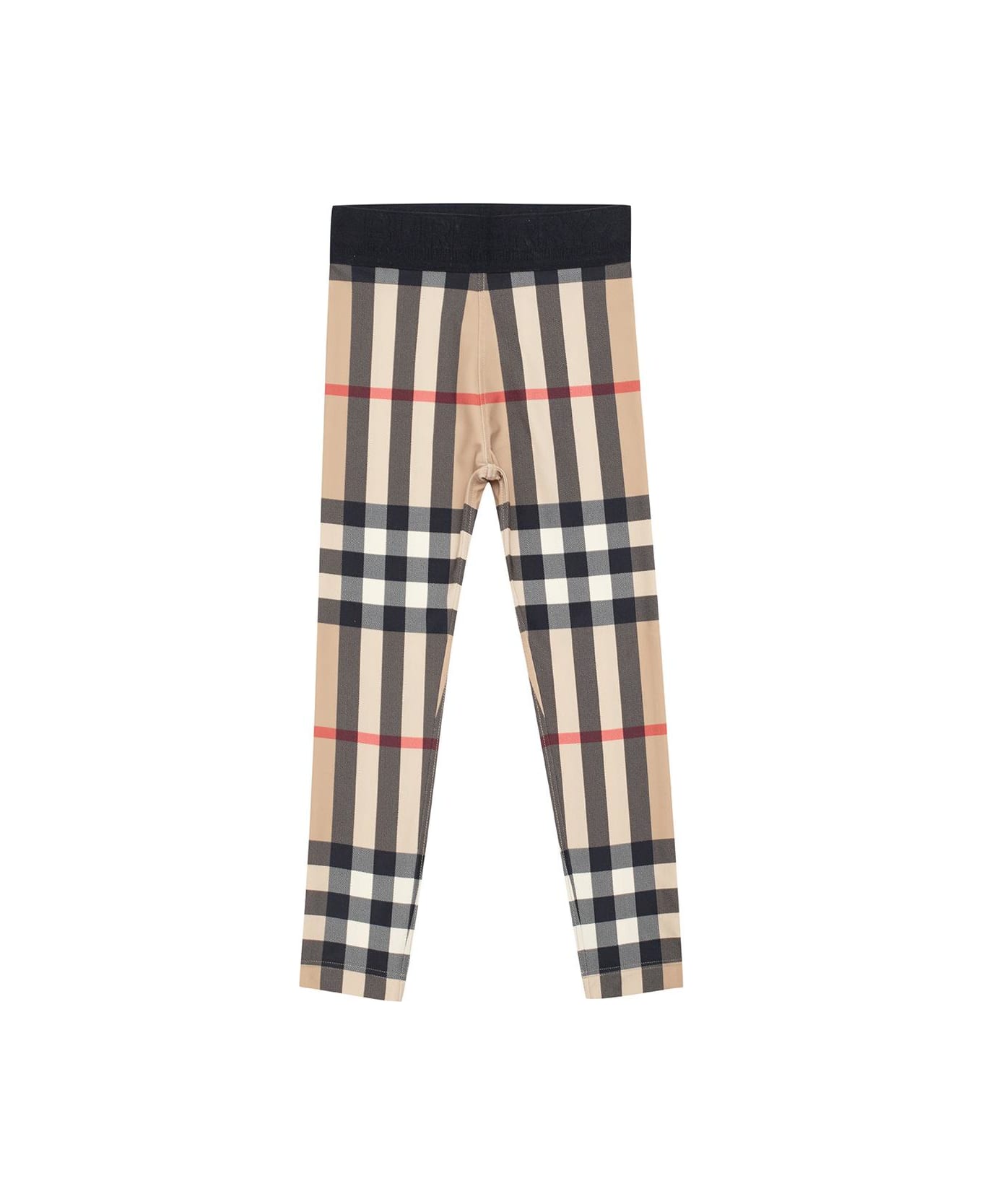 Burberry Checked Leggings - Archive Beige