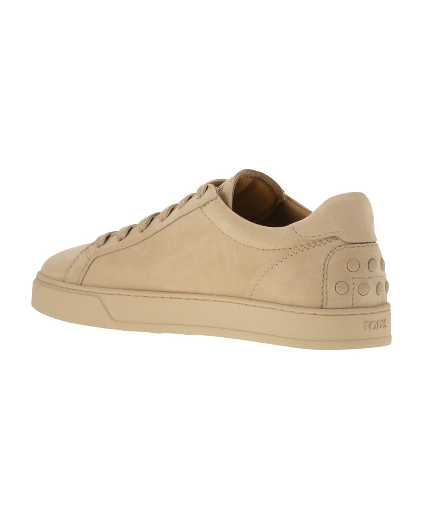 Tod
s Suede Leather Sneakers - Light Beige