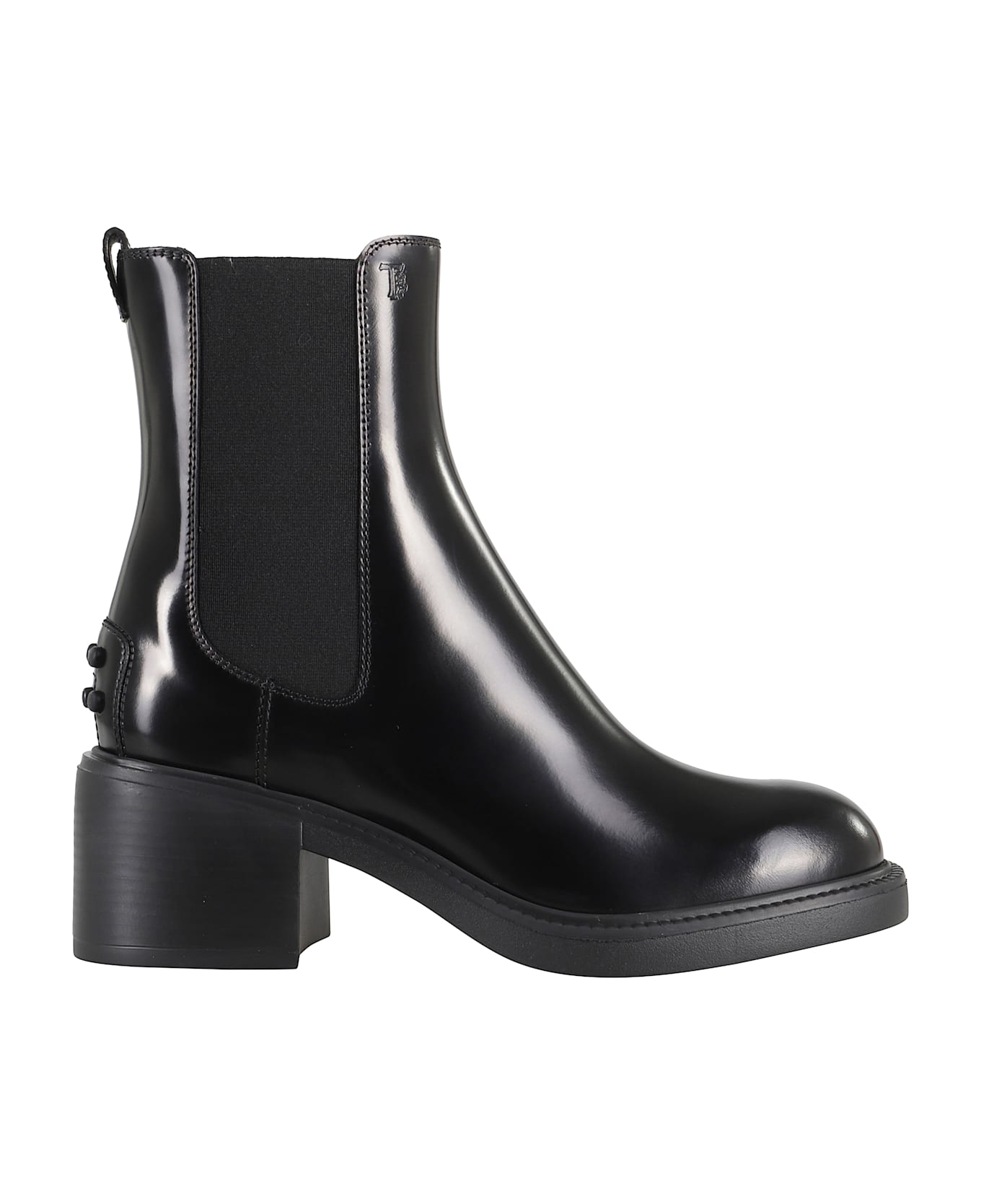 Tod's Gomma T60 73l Tronchetto Elastico - Nero