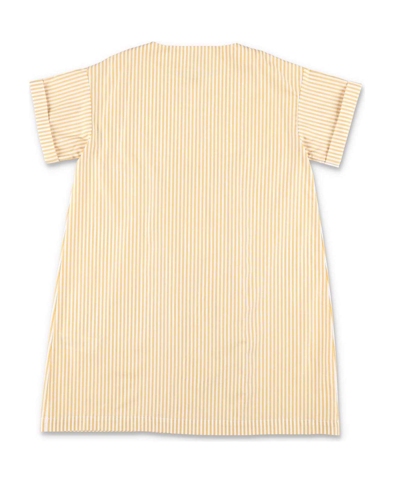 Il Gufo Striped Dress - YELLOW ワンピース＆ドレス