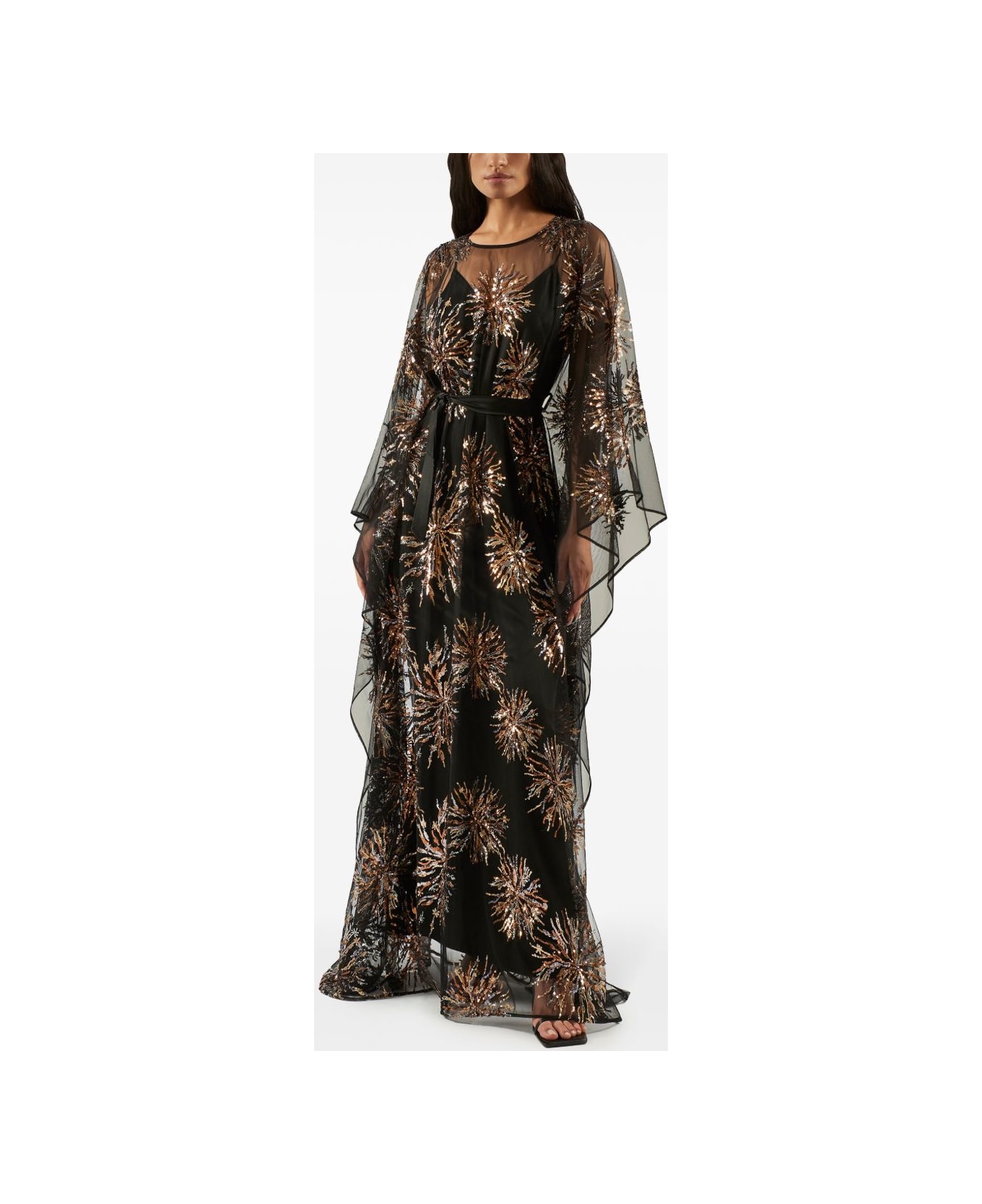 Taller Marmo Gran Soleil Long Kaftan - Black