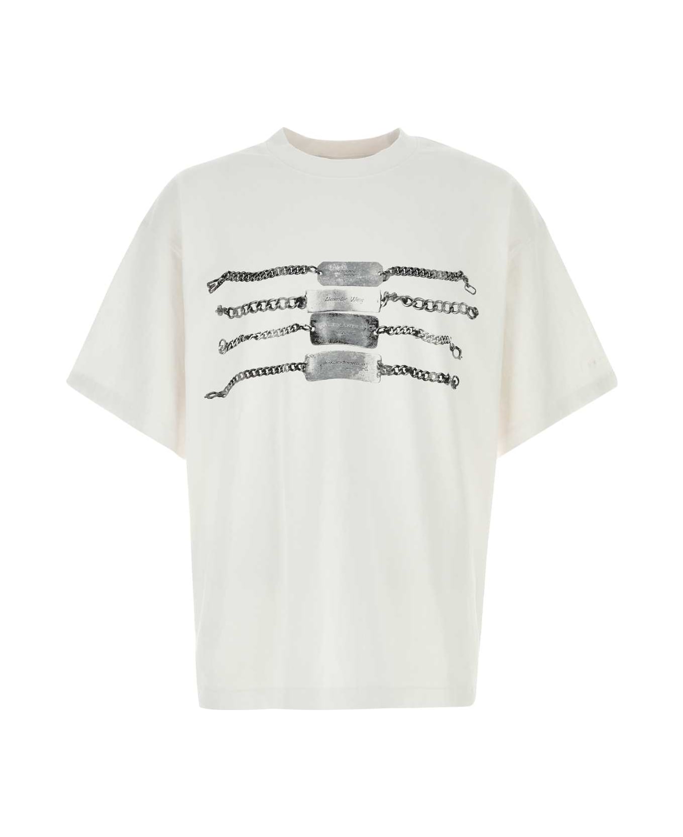 Alexander Wang White Cotton Oversize T-shirt - White