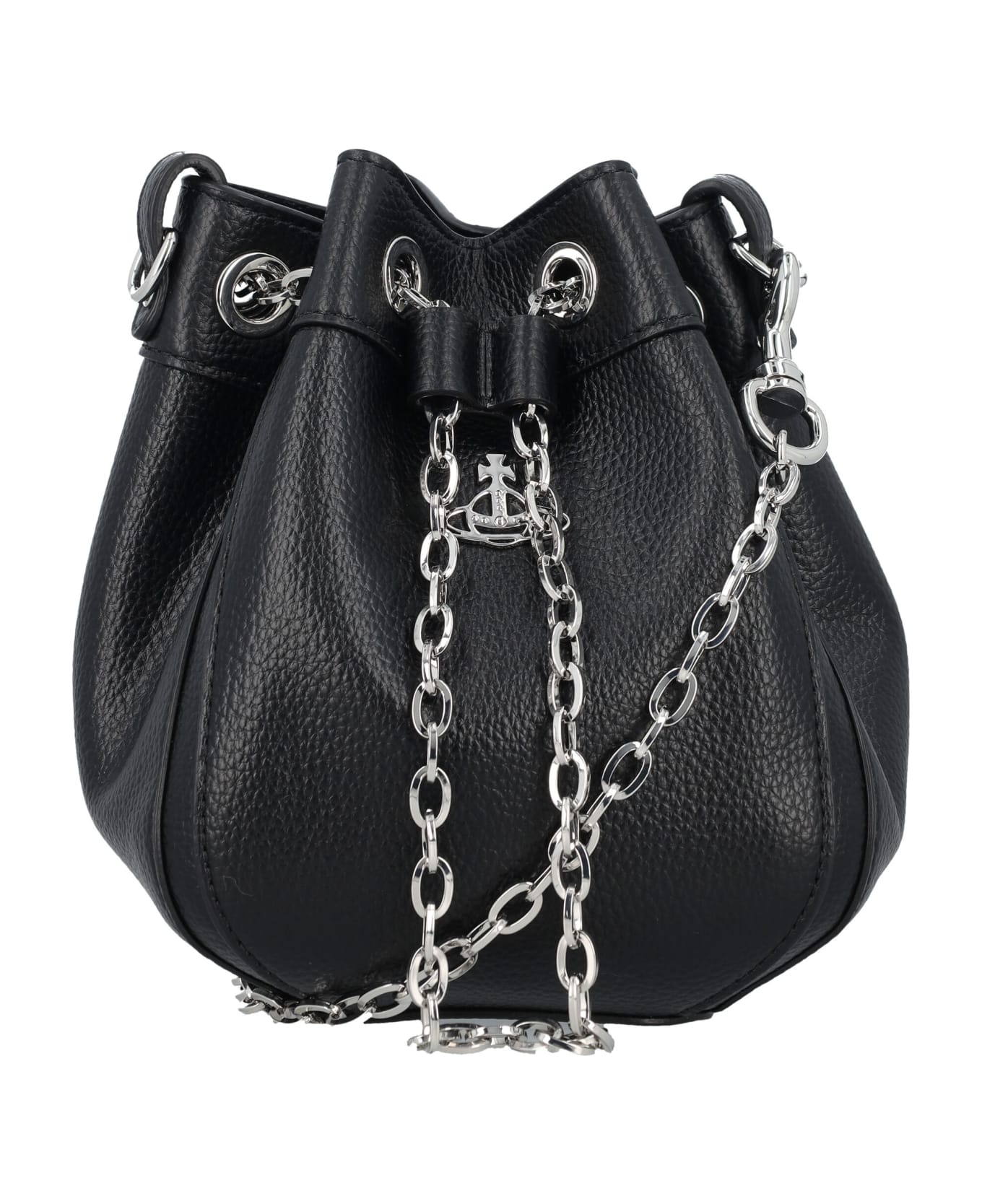 Vivienne Westwood Chrissy Small Bucket Bag - Nero