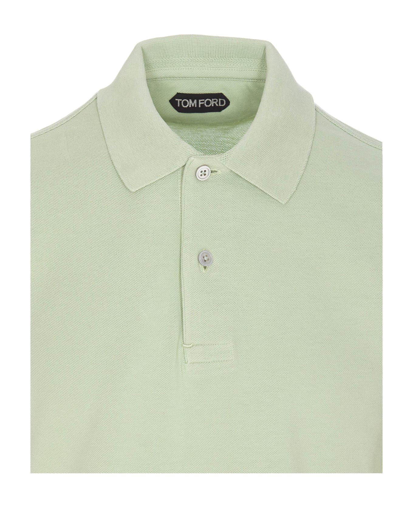 Tom Ford Tennis Piquet Polo Shirt - Green