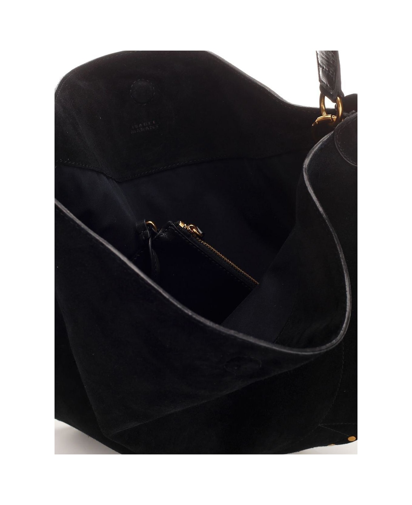 Isabel Marant Oskan Studded Hobo Bag - Bk Black