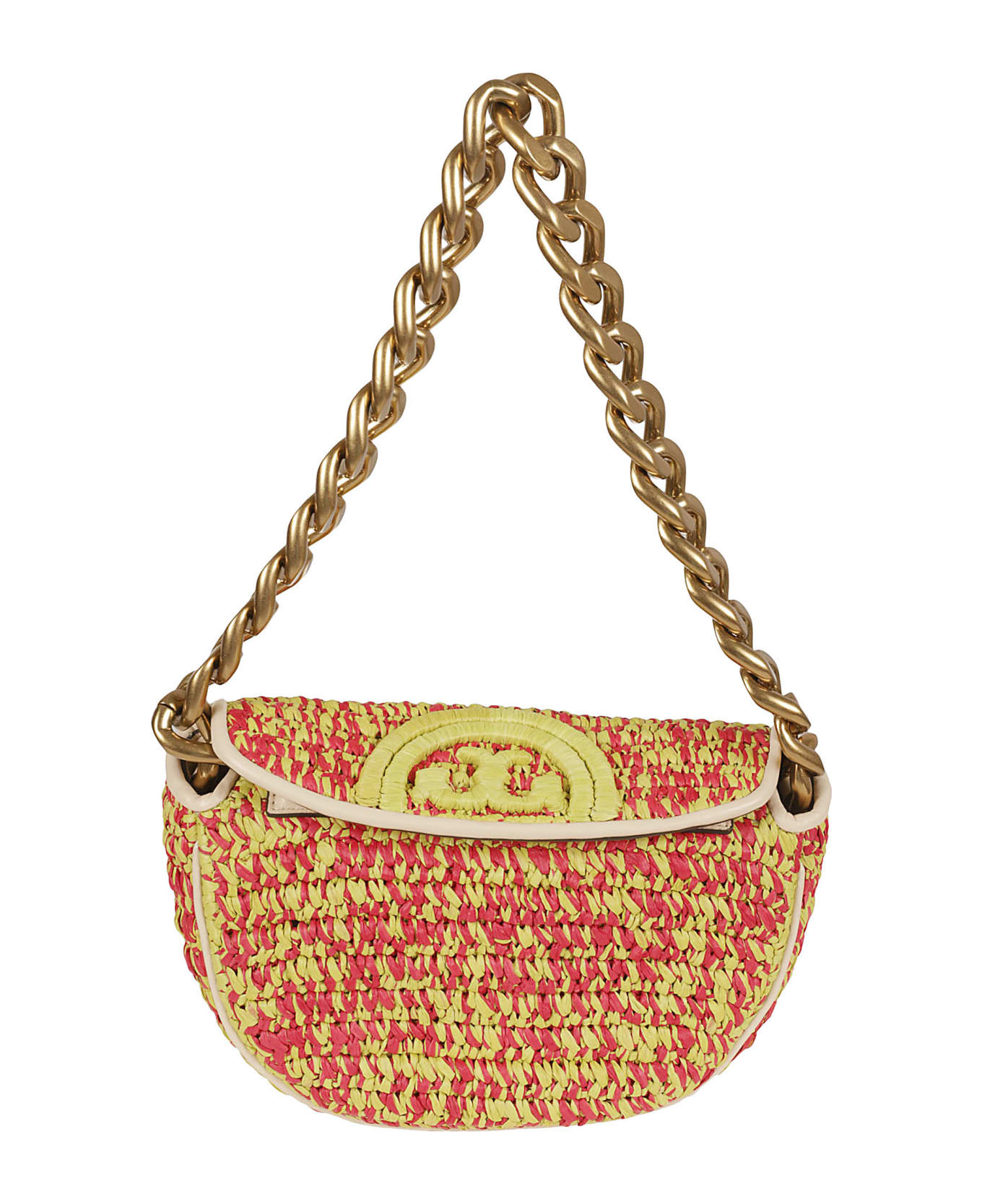 Tory Burch Mini Fleming Soft Crochet Tote