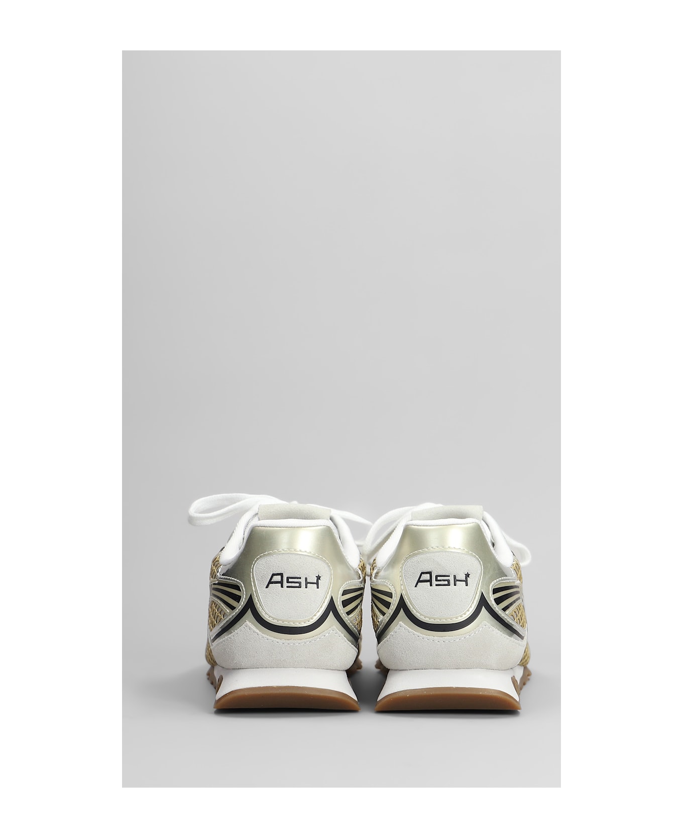 Ash Kabuki Sneakers In Beige Suede And Fabric - beige