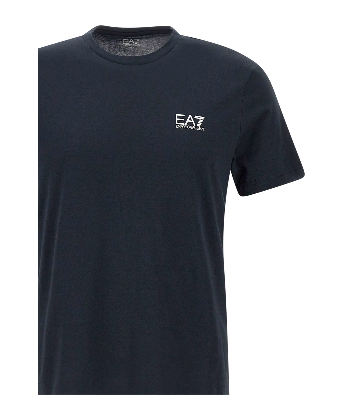 EA7 Cotton T-shirt - BLUE