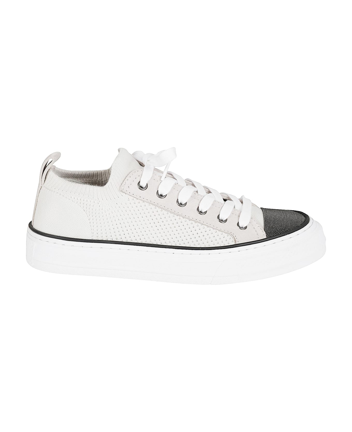 Brunello Cucinelli Mesh Sneakers - Ice White
