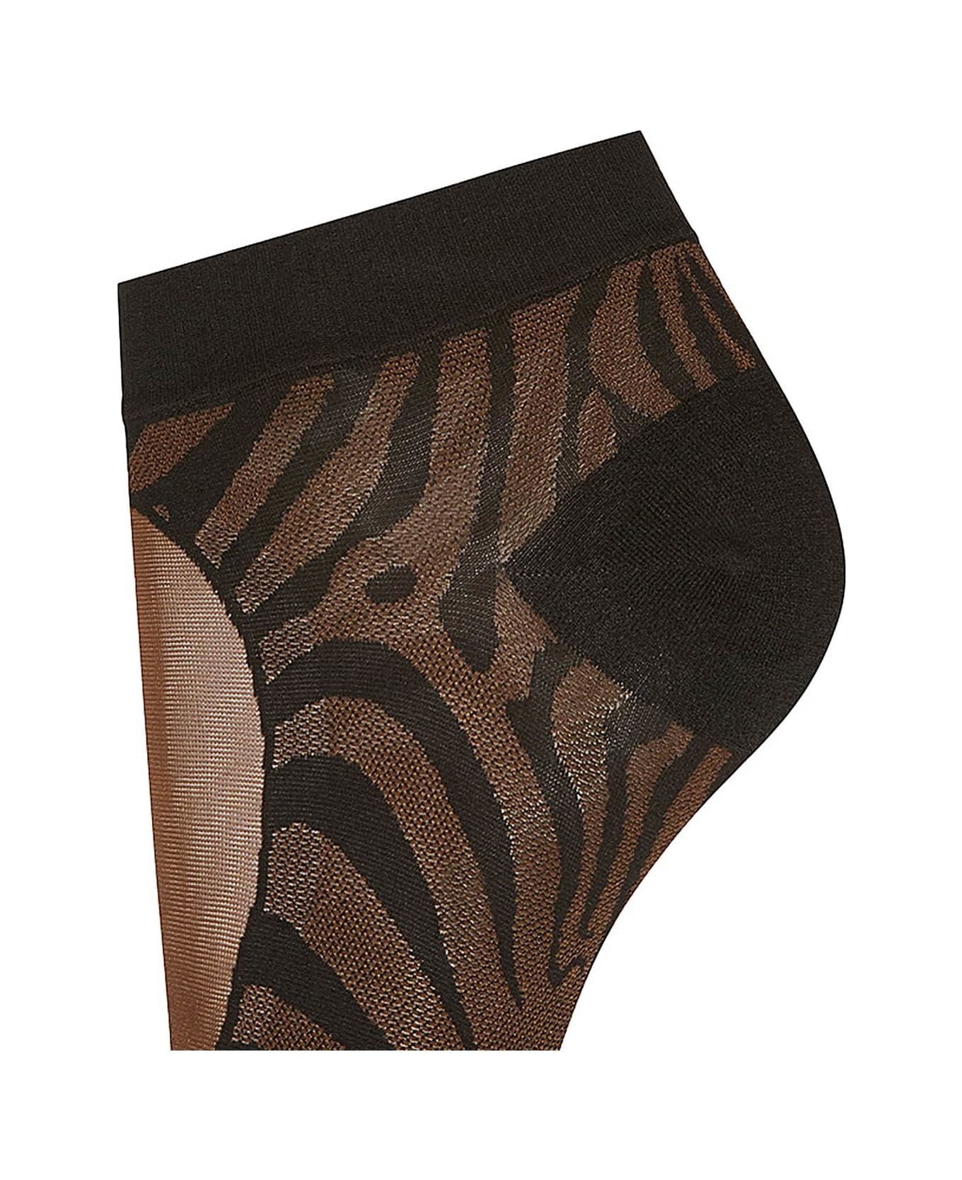Wolford Animalier Socks - COCA BLACK (Brown)