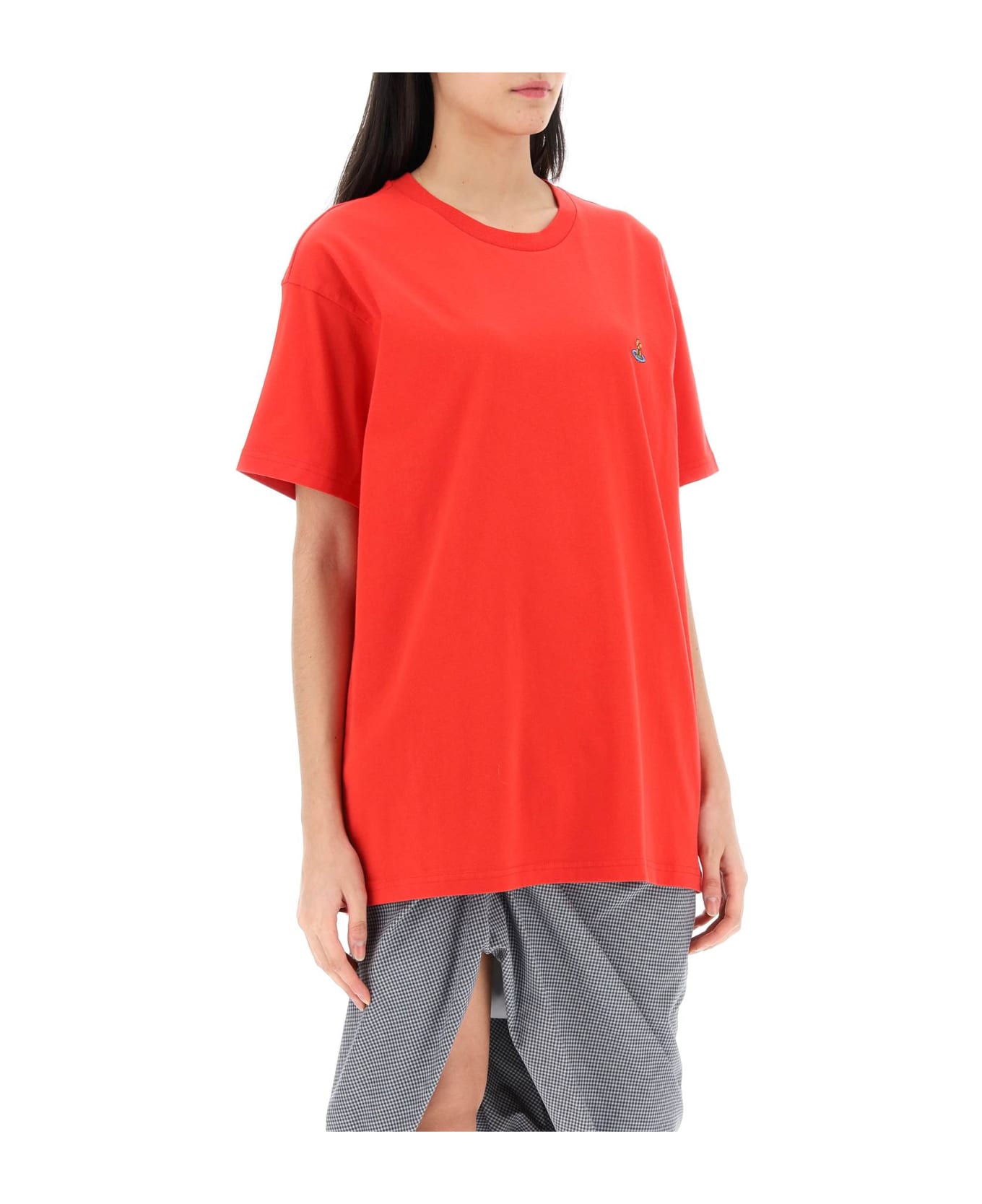 Vivienne Westwood Classic T-shirt With Orb Logo - RED (Red)