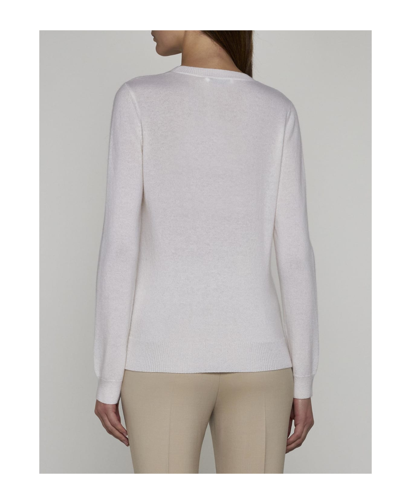Max Mara Bari Wool And Cashmere Sweater - White ニットウェア