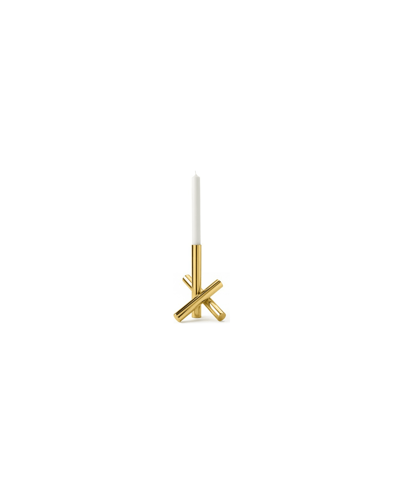 Ghidini 1961 Sticks - Candle Holder Polished Brass - Polished brass