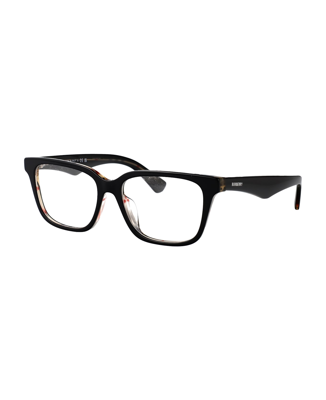 Burberry Eyewear 0be2425d Glasses - 4121 TOP BLACK ON VINTAGE CHECK